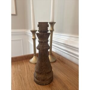 Decorative Wooden 10 Inch King Chess Piece